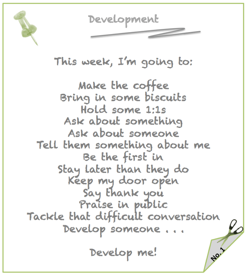 Note to self - development