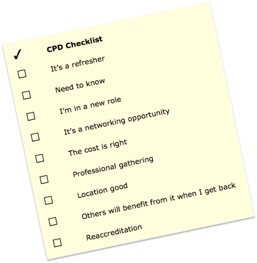 CPD checklist
