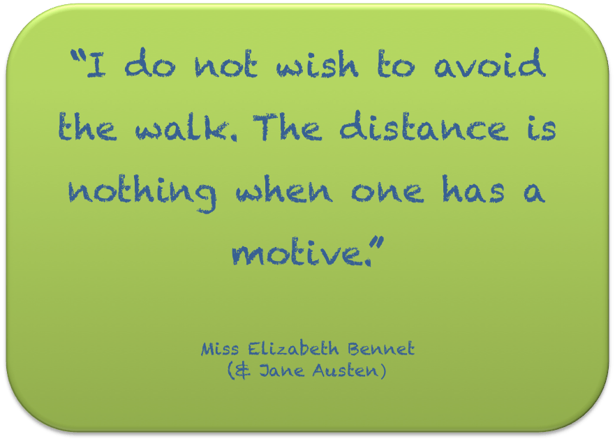 I do not wish to avoid the walk