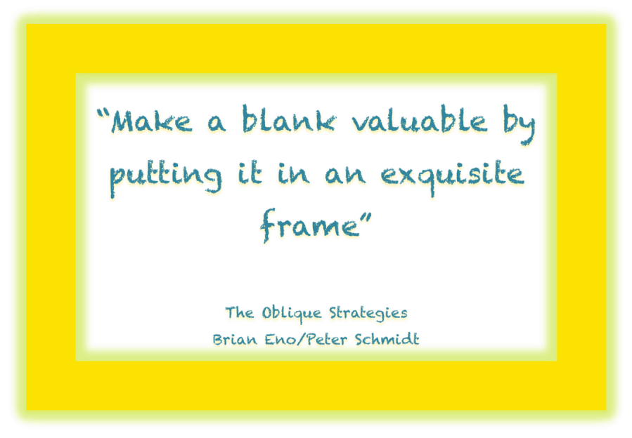 Make a blank valuable