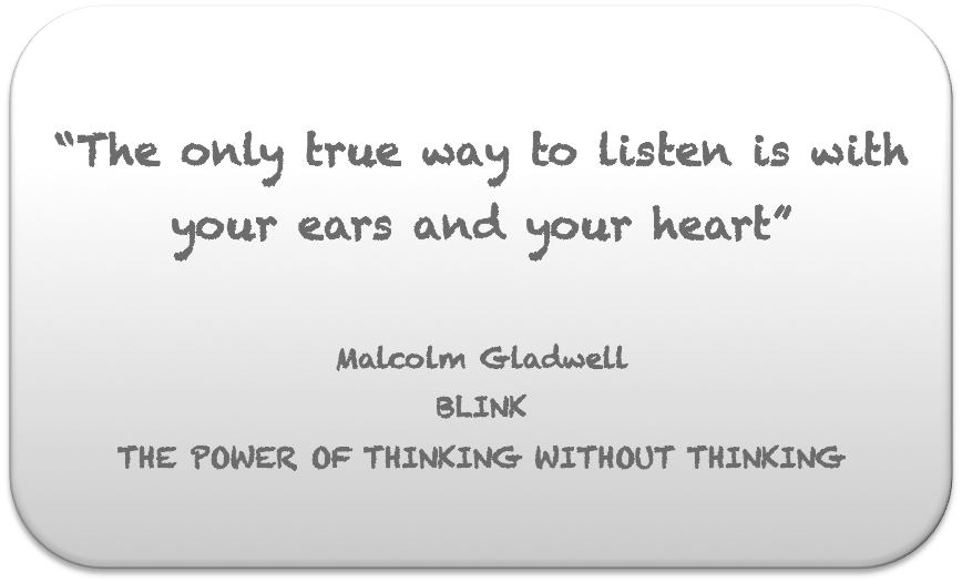 The only true way to listen