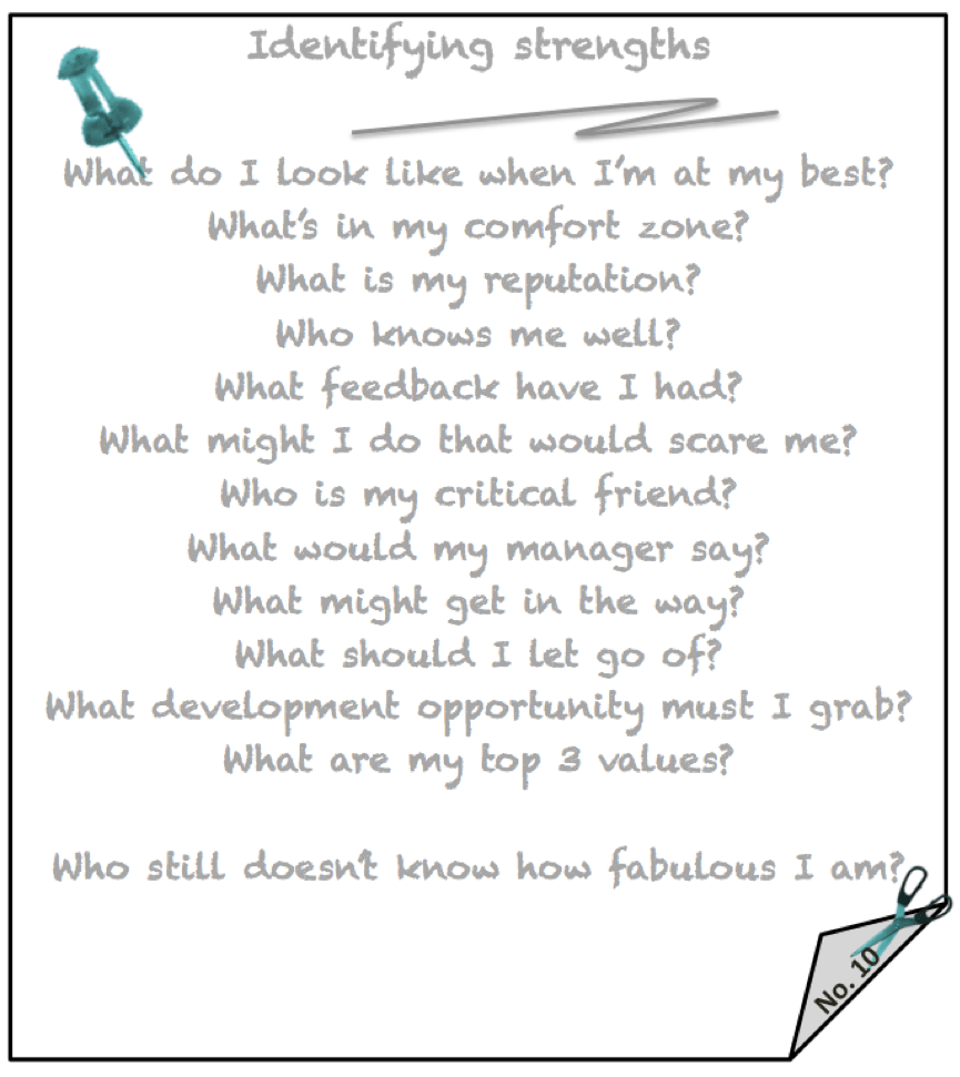 Note to self - identifying strengths