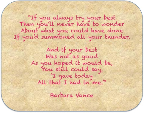 If you always try your best