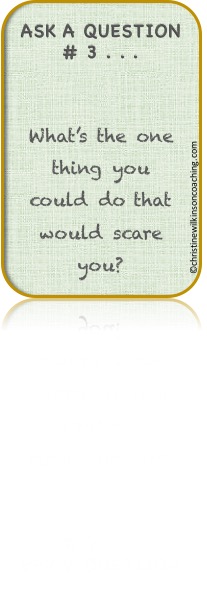 3 What's the one thing you could do that would scare you