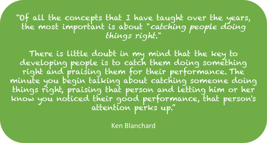 Catch people doing things right