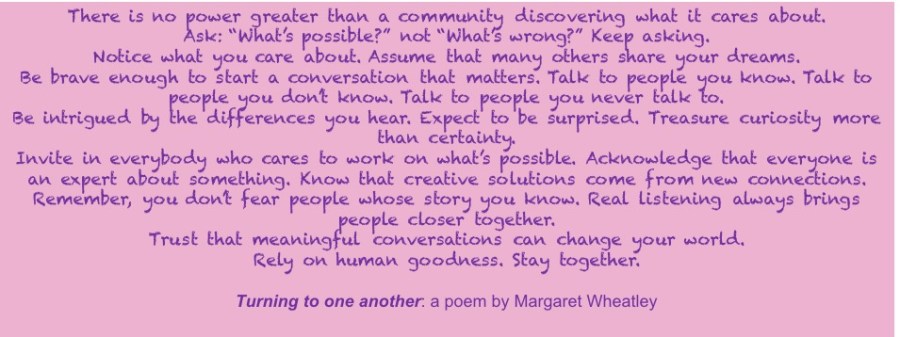 Turning to one another