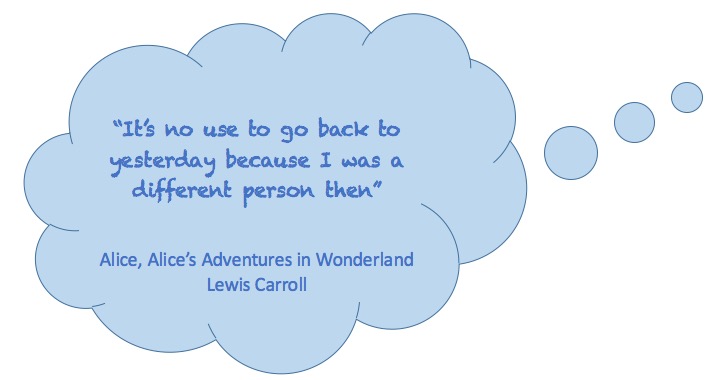 It's no use to go back to yesterday