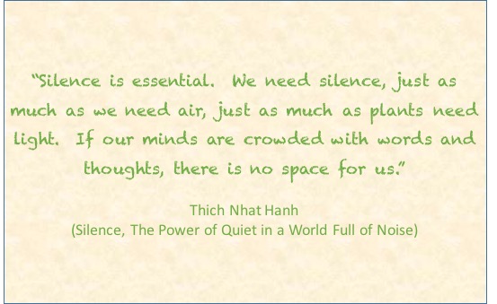 Silence is essential
