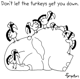 Don't let the turkeys get you down